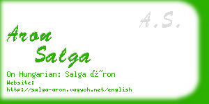 aron salga business card
